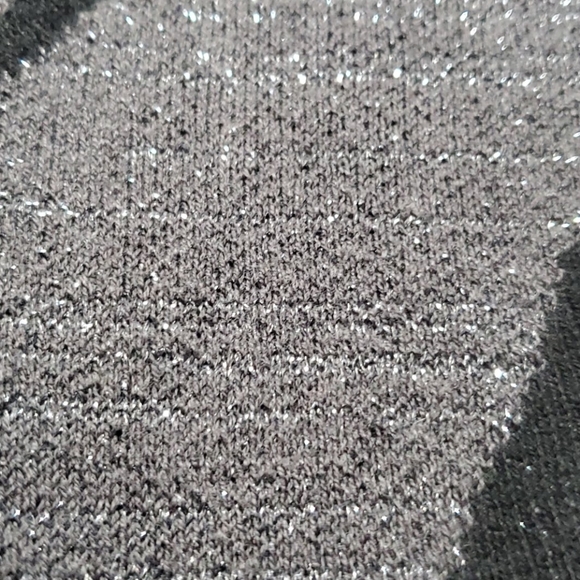 VTG BUFFALO David Bitton silver zebra midi bodycon sweater dress - Picture 5 of 5